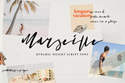25% OFF Marseille - Dynamic Script, a Script Font by LogoLabs (Thumbnail 1 of 6)
