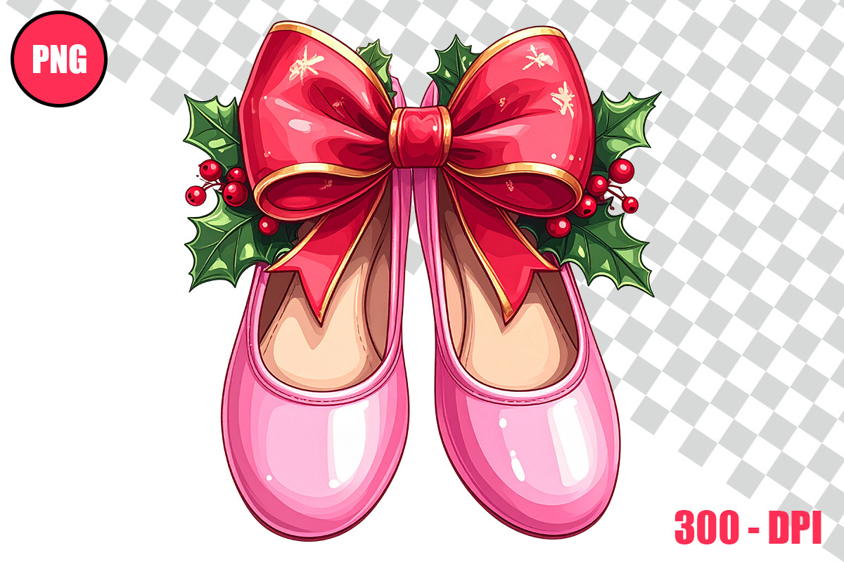 Christmas Ballet Slippers Cliparts, a Person Illustration by taramija (Photo 9 of 26)