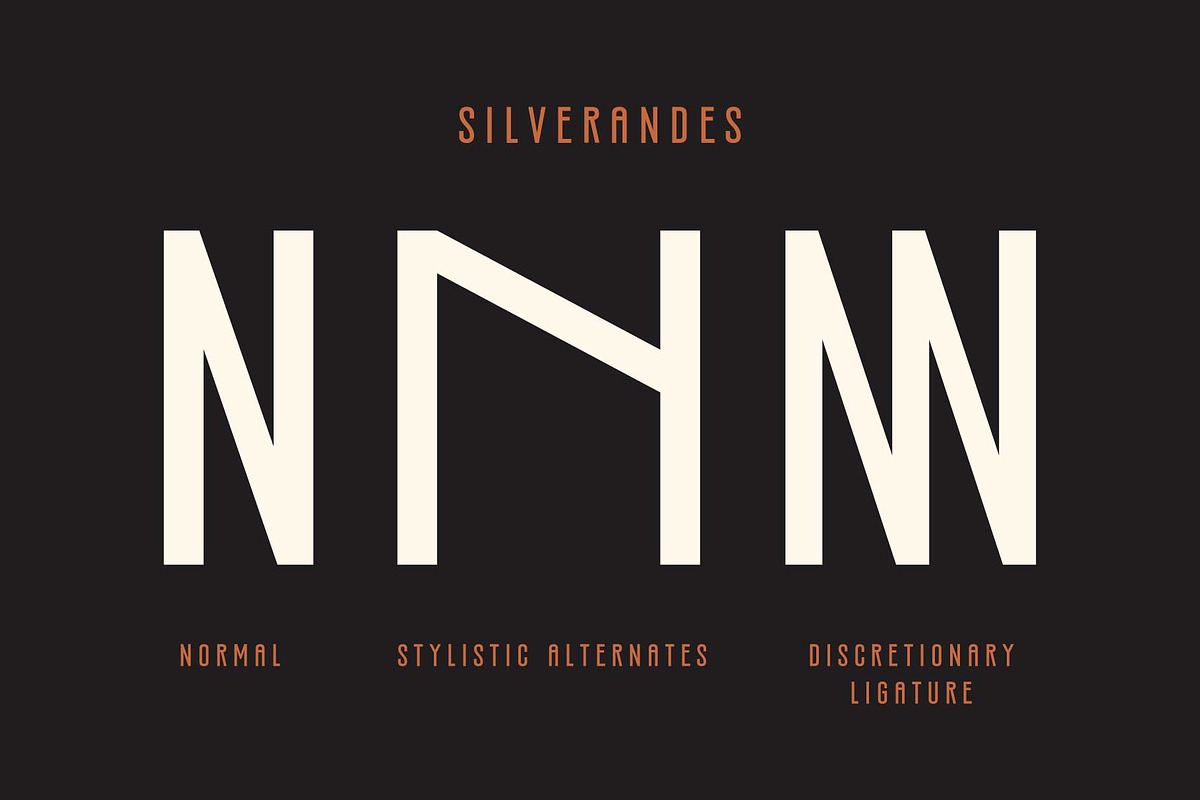 Silverandes; Condensed Display Font, a Font by Eko Bimantara (Photo 5 of 12)