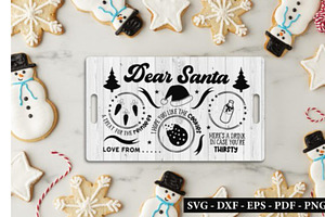 Christmas Santa Tray SVG Bundle, an Object Graphic by BeeCraftR