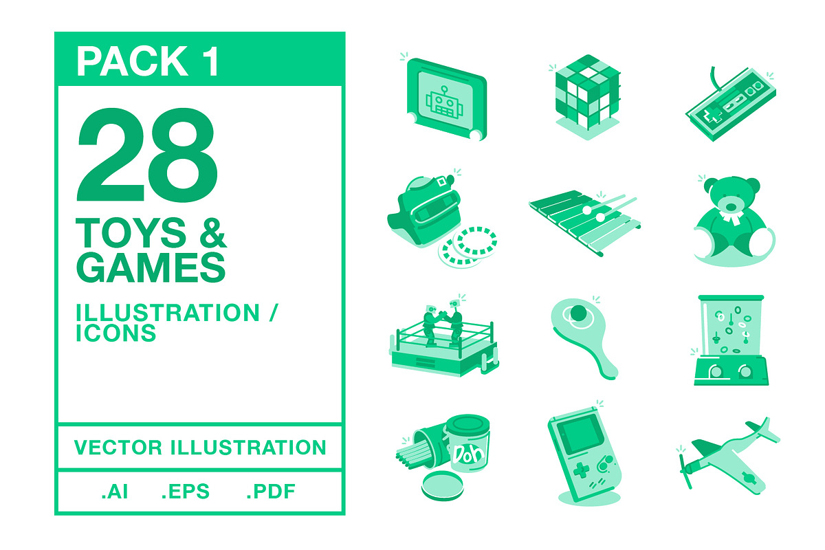 Toys & Games Icons #1, a Graphic by Wilsonkjc (Photo 1 of 5)