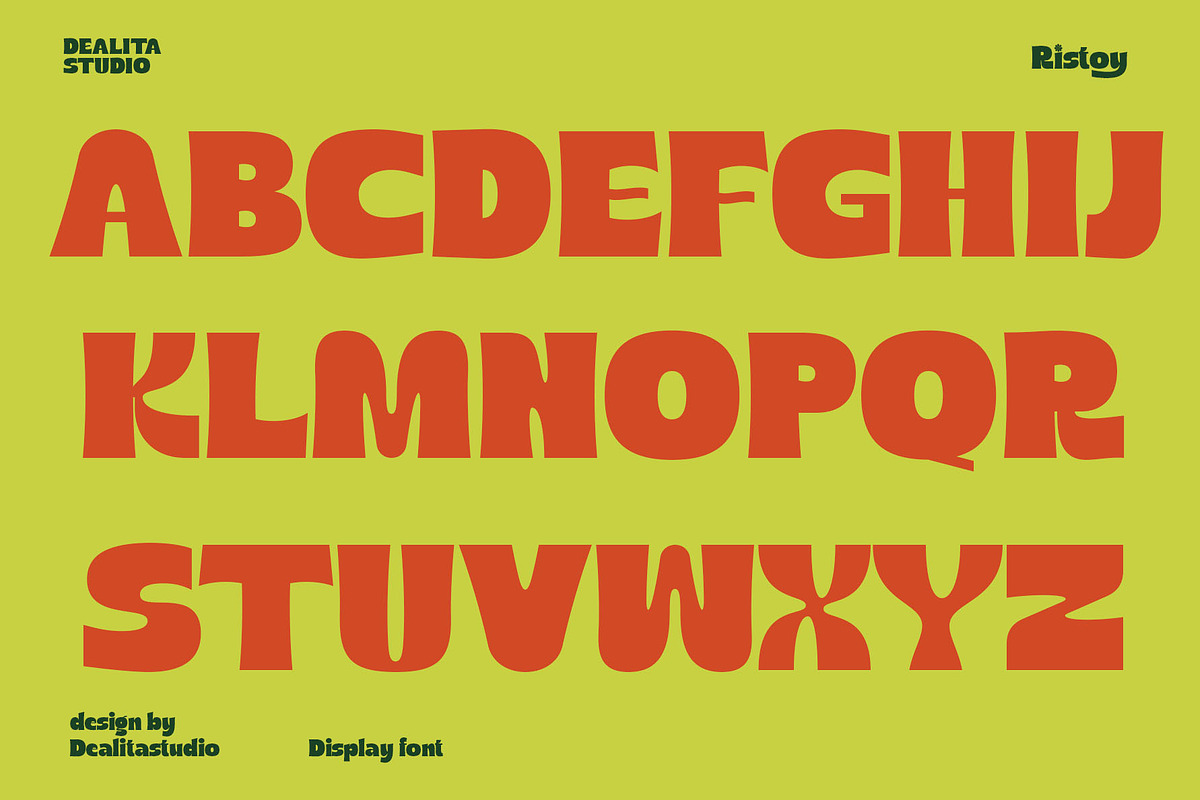 Ristoy - Bold Display Sans, a Sans Serif Font by dealitastudio (Photo 9 of 14)