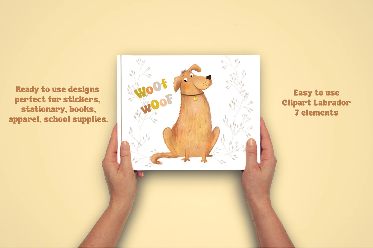 Labrador clipart, an Animal Illustration by Olga Brinza (Photo 3 of 3)