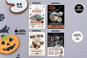 Real Estate Halloween Flyer Canva, a Marketing Template by CreativeVinesStore (Thumbnail 5 of 6)