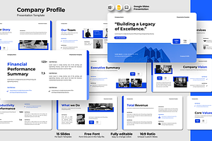 Company Profile - Google Slides, a Design Template by QR Design Studio