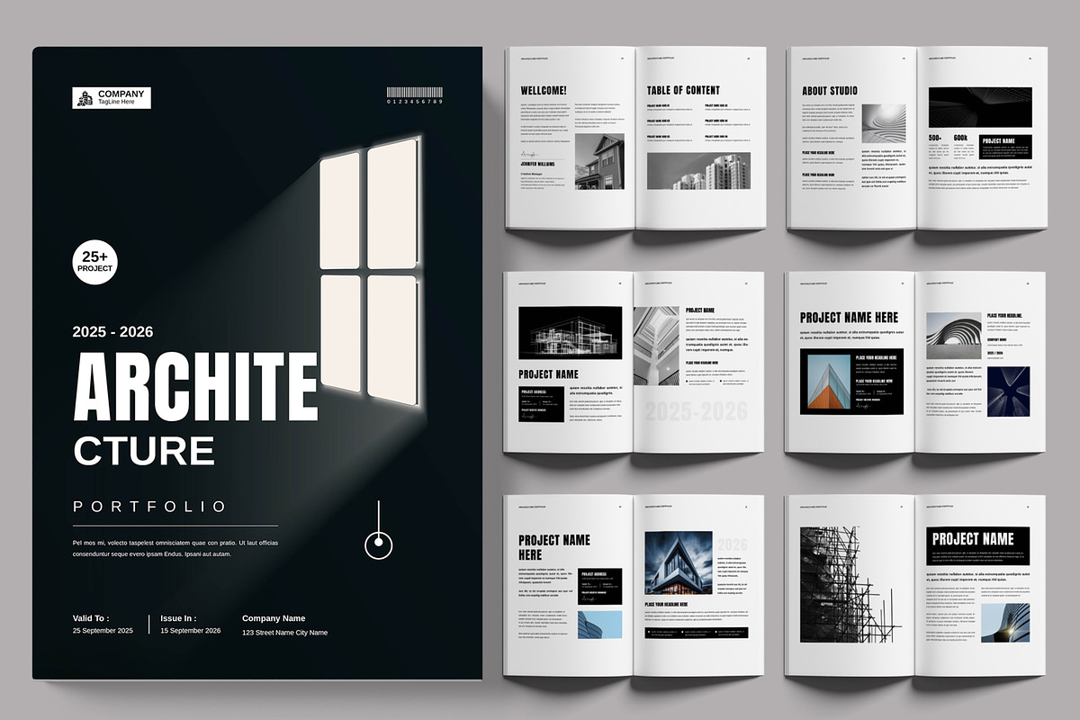 Architecture Portfolio Layout, a Brochure Template by ContestDesign (Photo 1 of 3)