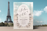Paris Wedding Invitation Set, an Invitation Template by Aarley Kaiven (Thumbnail 2 of 4)