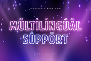 Neon Light - Futuristic Neon Font, a Sans Serif Font by Hamz Studio (Thumbnail 12 of 16)