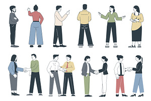 Office workers characters. Business, a Person Illustration by LadadikArt