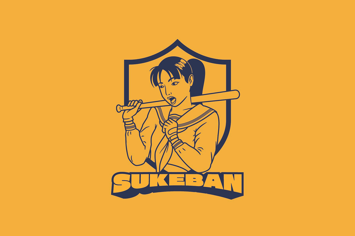 Sukeban Logo Template, a Branding & Logo Template by Kreasi Malam (Photo 3 of 4)