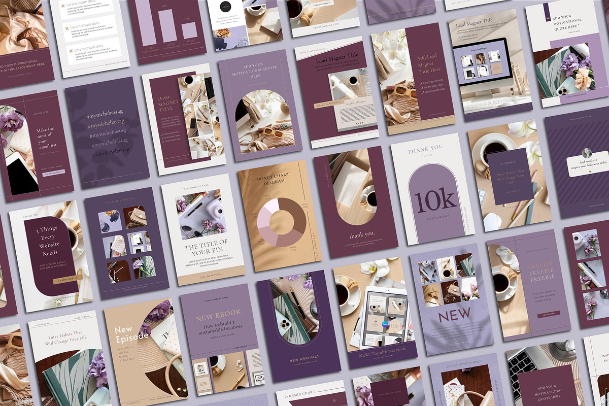Canva Social Media Bundle Harmonious, a Social Media Template by Her Creative Studio (Photo 9 of 9)