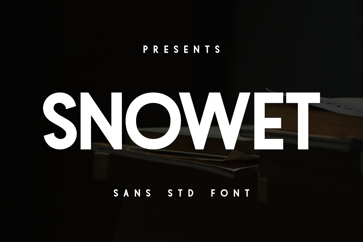 Snowet - Std Sans Font, a Sans Serif Font by Monoletter Studio (Photo 1 of 4)