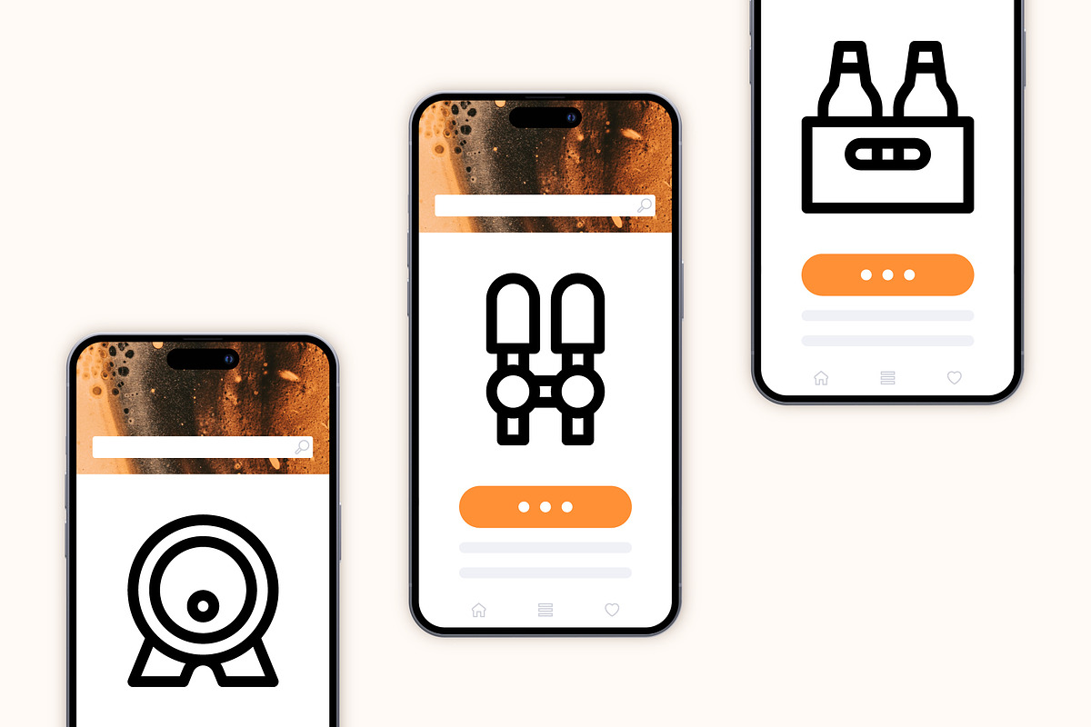 50 Beer Icons, an Outline Icon by Side Project (Photo 6 of 8)