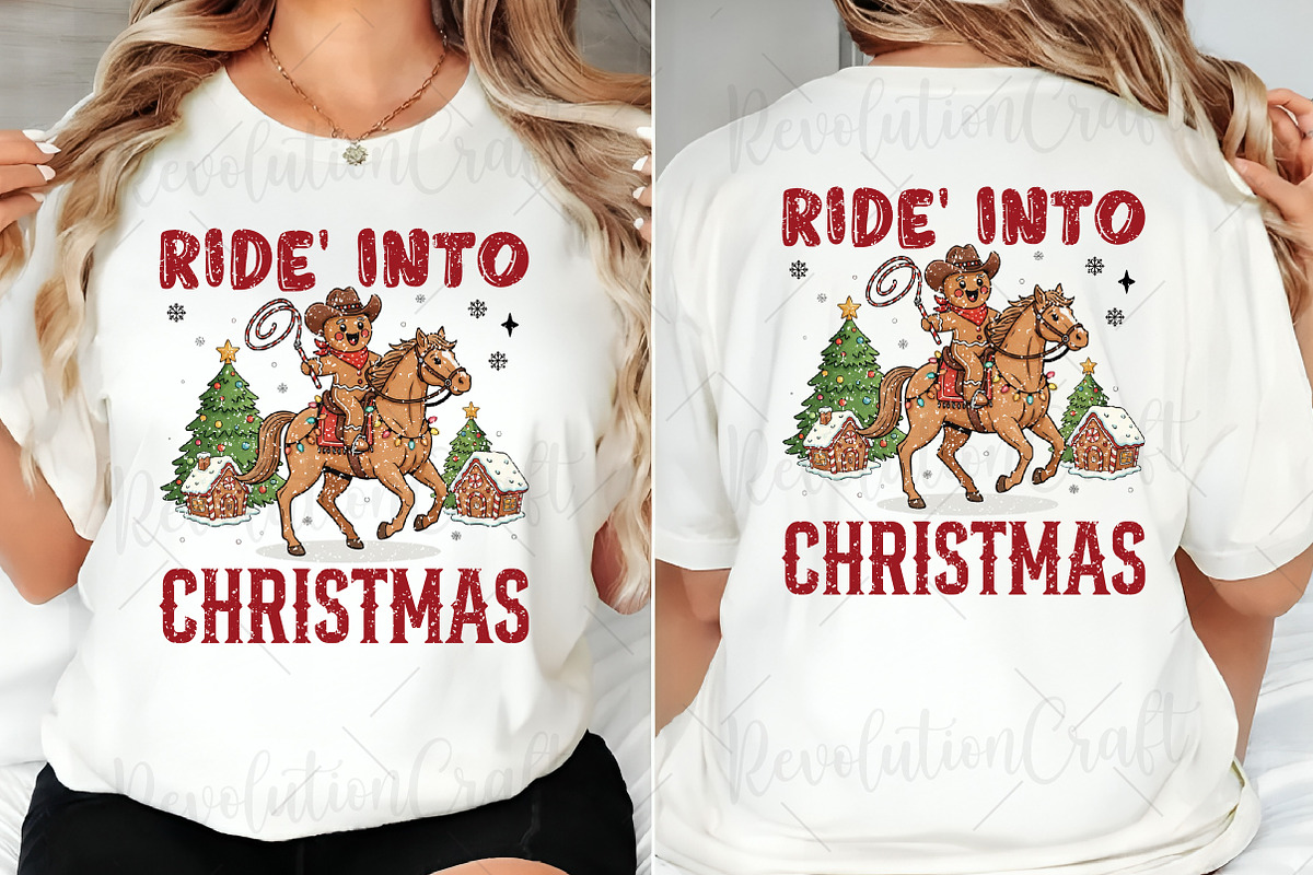 Gingerbread Cowboy Christmas PNG, an Illustration by OK Design (Photo 4 of 4)