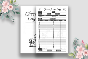 Chess Score Log Book - KDP Interior