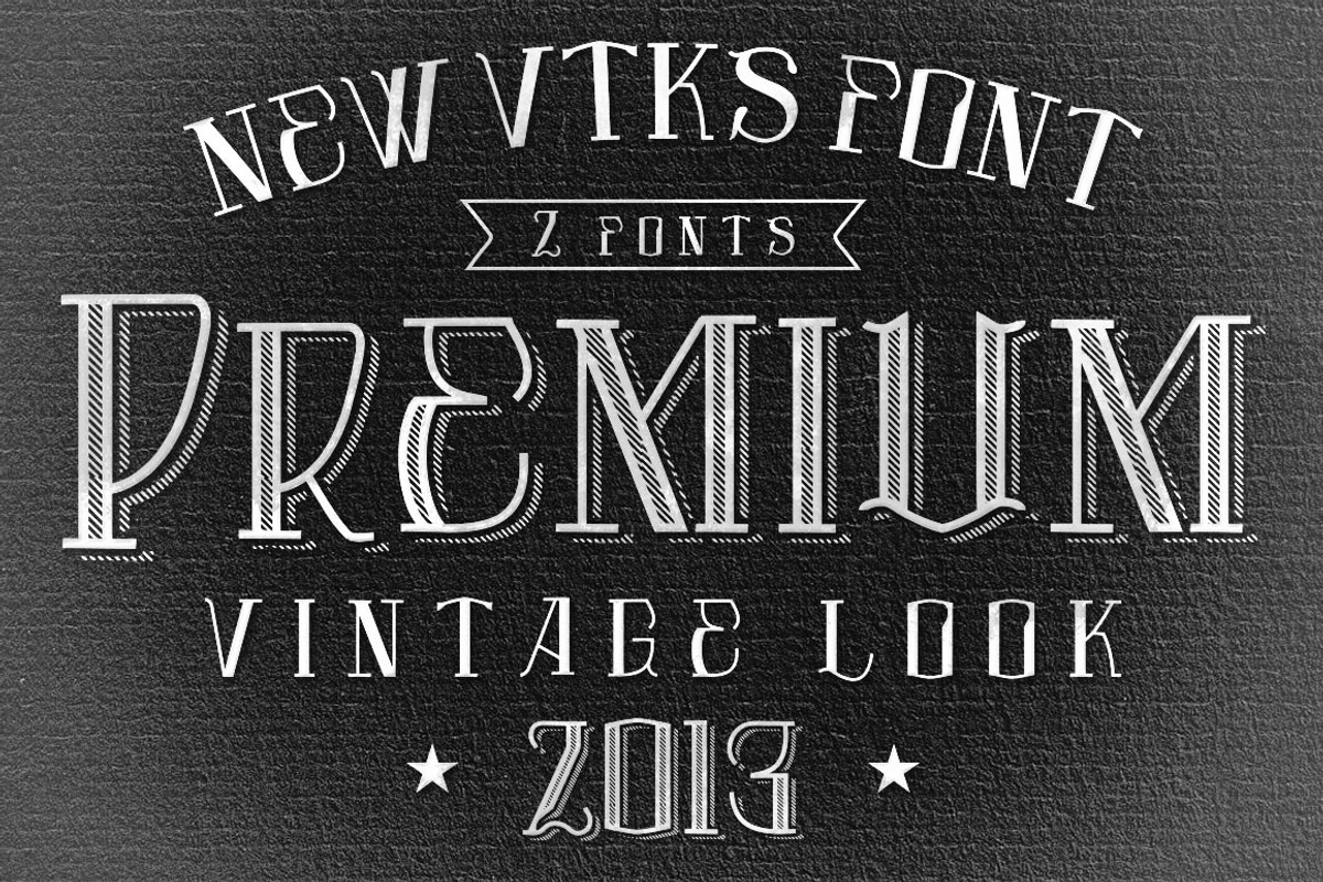 Premium Font By Vtks 4 Arts