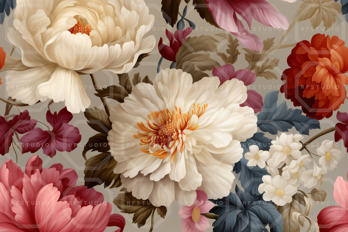 DREAMSCAPE FLORALS. Seamless Pack, a Texture Illustration by RefinedFantasyStudio (Photo 9 of 9)