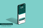 iPhone 15 Pro Mockup | 3D Rendering, an iPhone Mockup by mrfauzi (Thumbnail 3 of 17)