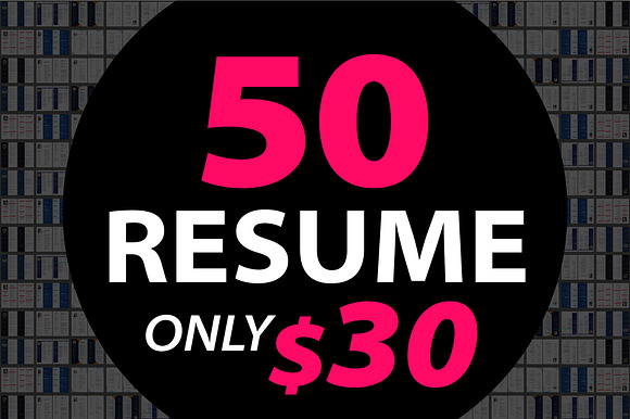 50 Resume Bundle | Editable MS Word preview 2