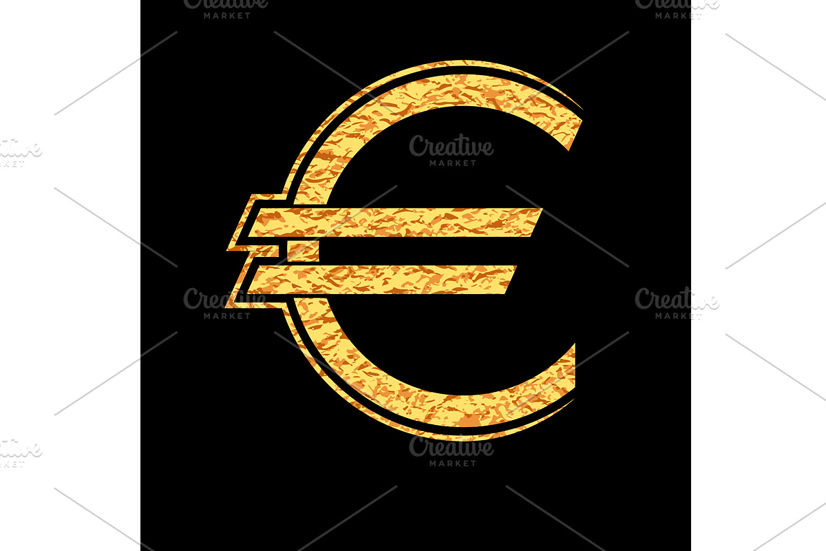 The gold euro. Money symbol. Vector, an Object Graphic by RODINA (Photo 1 of 3)