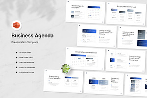 Business Agenda PowerPoint, a Presentation Template by Antstheme