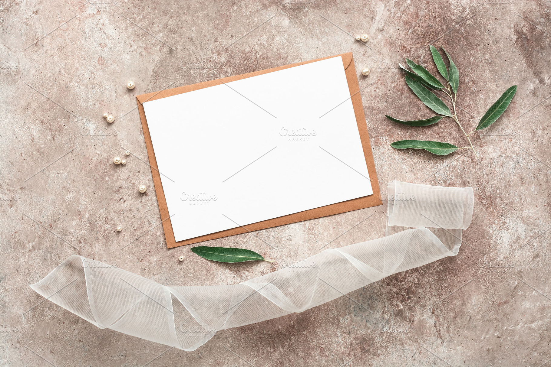 Wedding invitation with accessories, an Abstract Photo by Yulia71