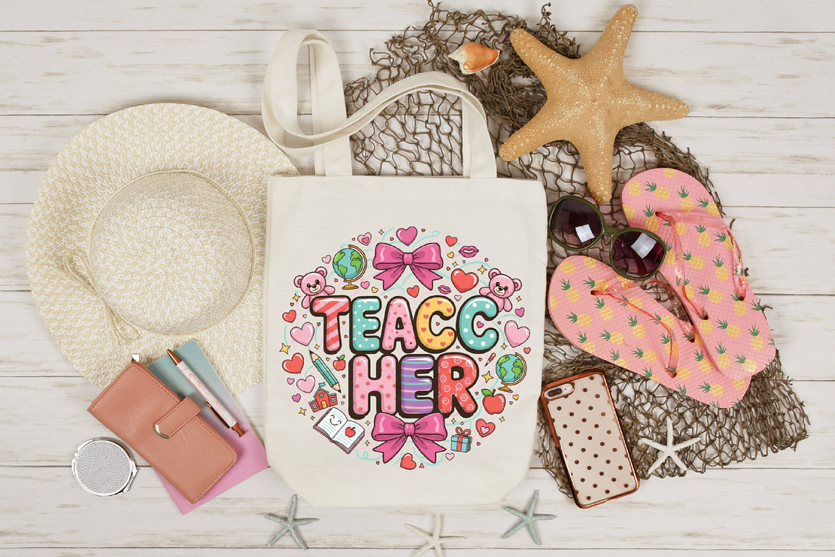 Preppy Teacher Valentine Png, Coquet, an Illustration by Designking (Photo 5 of 6)