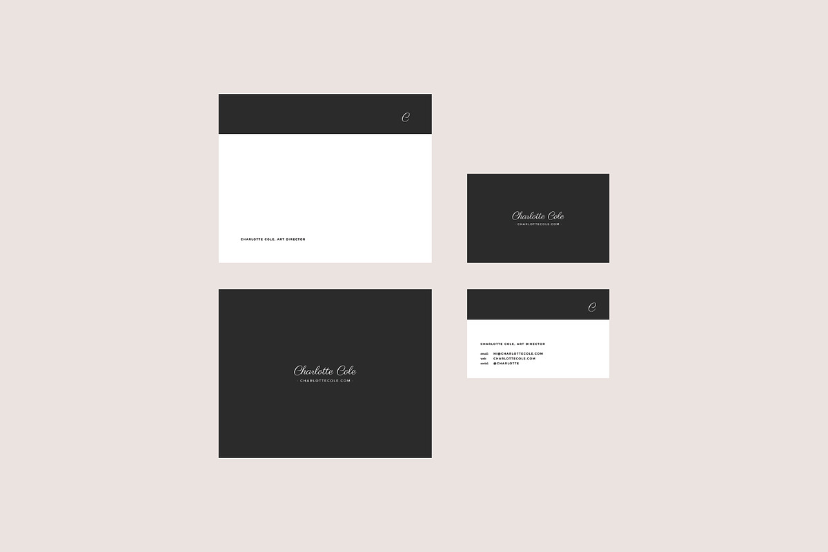 Charlotte Business Card Template, a Business Card Template by studiolmh (Photo 2 of 4)