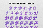 Procreate watercolor bundle, a Brush Add-On by Endete & Mazak brushes (Thumbnail 5 of 10)