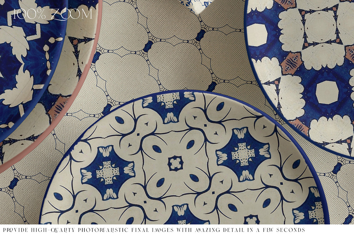 2 Types of Plates Tablecloth Napkin, a Household Mockup by mock-ups (Photo 8 of 11)