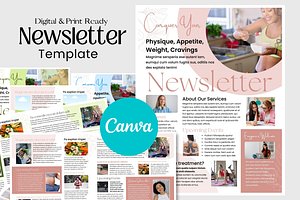 Yoga Class Newsletter Canva Template