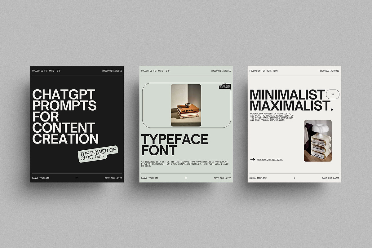 Designer Instagram Template | Canva, a Social Media Template by Moscovita Studio (Photo 6 of 12)