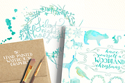 Woodland Christmas Graphics, an Illustration by WeLivedHappilyEverAfter (Thumbnail 1 of 7)