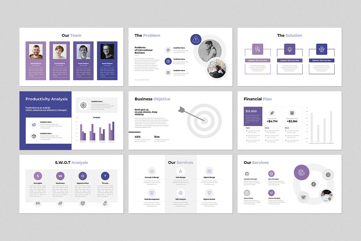 Business Presentation Template, a Presentation Template by GenerousArt (Photo 4 of 8)