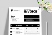 Black Invoice Design Layout, a Stationery Template by MightyDesign (Thumbnail 3 of 6)