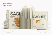 Tea Packaging Box With Sachet Mockup, a Packaging Mockup by Ram Studio LLC (Thumbnail 4 of 13)