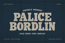 Palice Bordlin Vintage Bold Display