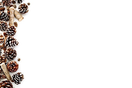 Christmas background pinecones photo, a Holiday Photo by OPSD Shop
