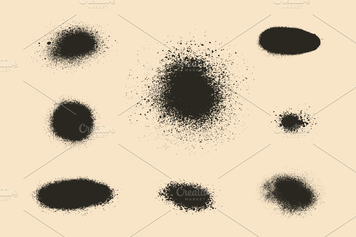 Vector set of splash textures., a Texture Graphic by PoPaShop