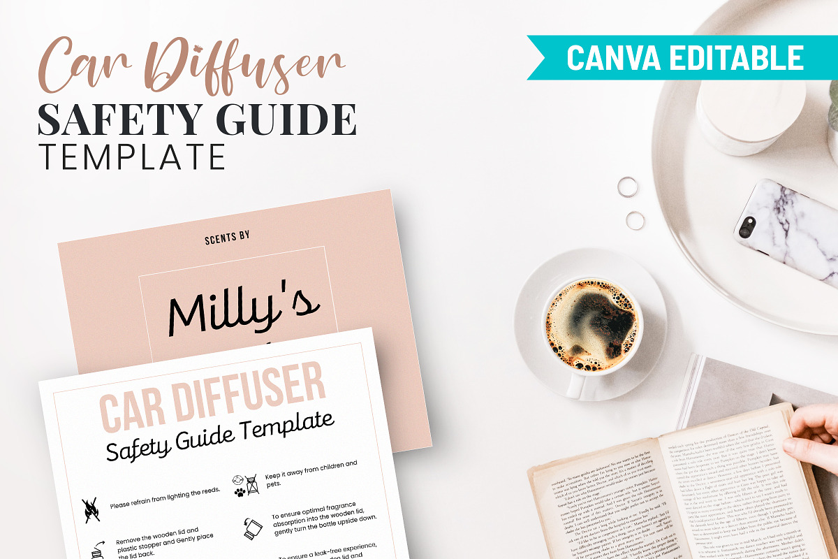 Editable Car Diffuser Guide Template, a Print Template by Snapybiz