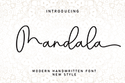 Mandala | Script Font, a Handwritten Font by Scratchones (Thumbnail 1 of 9)