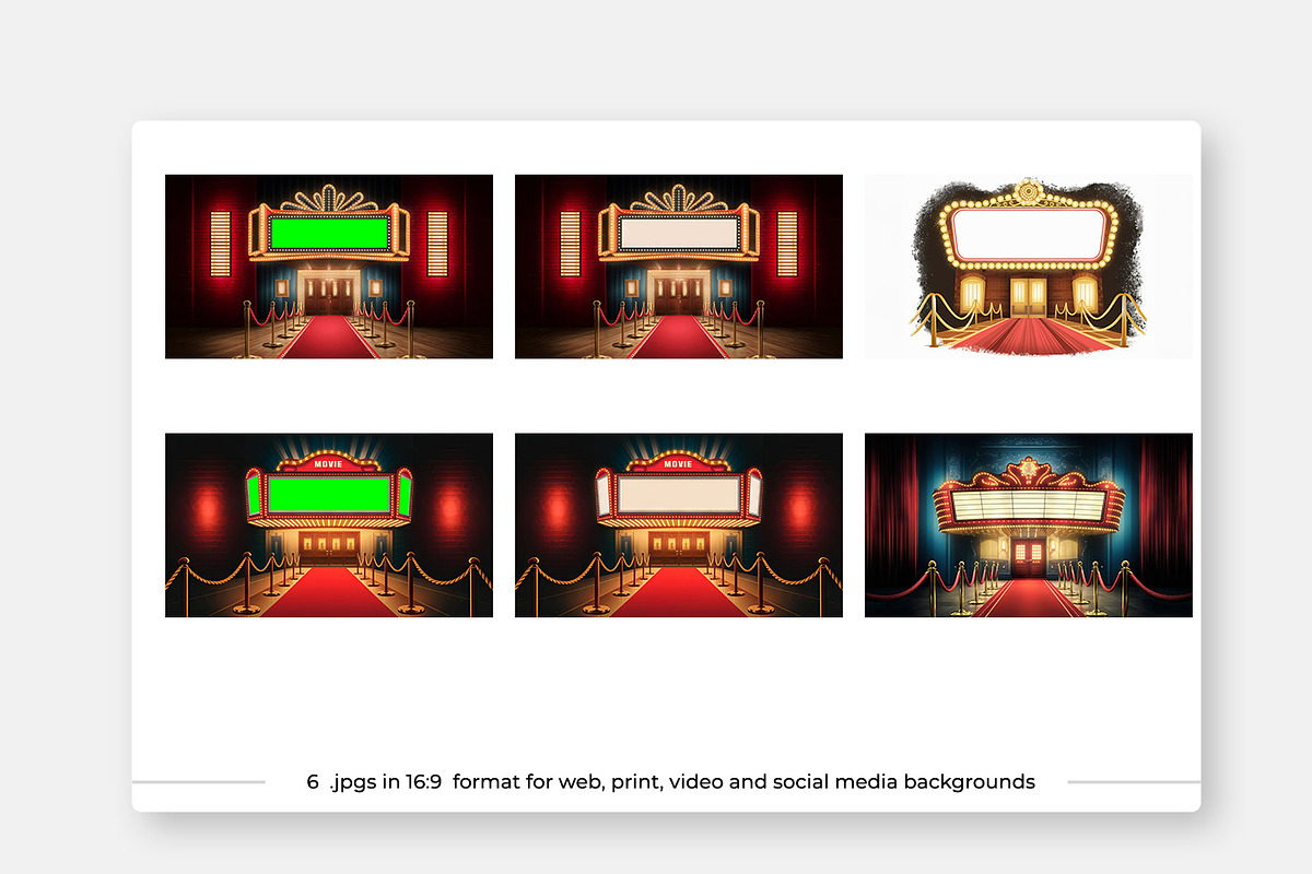 Vintage Theater Marquees, a Background Graphic by karenfoleyphoto (Photo 3 of 3)