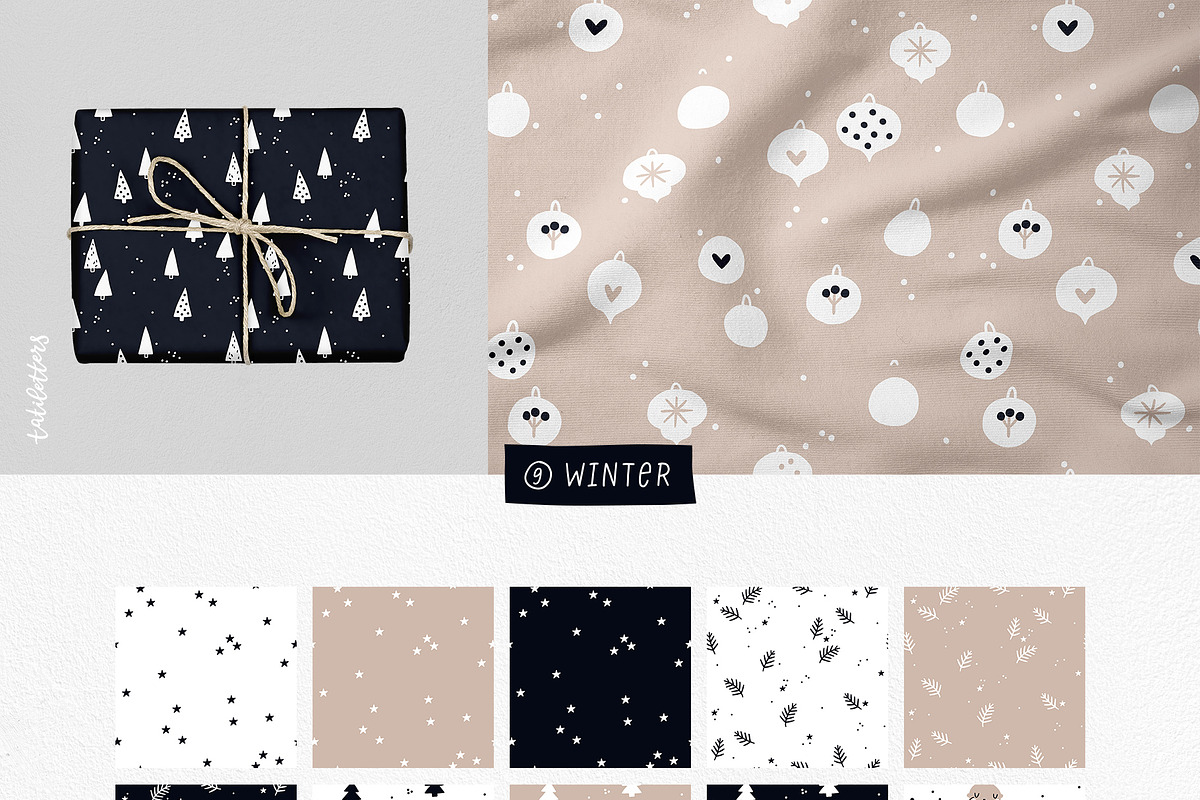 Minimalistic patterns bundle, a Pattern Graphic by tatiletters (Photo 13 of 17)