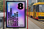 Warsaw Citylight Ad Bus Stop 12 v1, an Advertising Mockup by Graphic Shelter (Thumbnail 1 of 8)