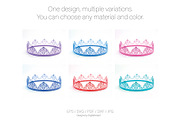 Princess crown 3D Birthday tiara, a Decorative Illustration by DigitalArsiart (Thumbnail 5 of 6)