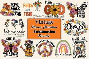 Vintage Flower Christian Graphics