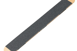 Nail file on a wooden base with a black fine-grained abrasive co, a Beauty & Fashion Photo by ndanko
