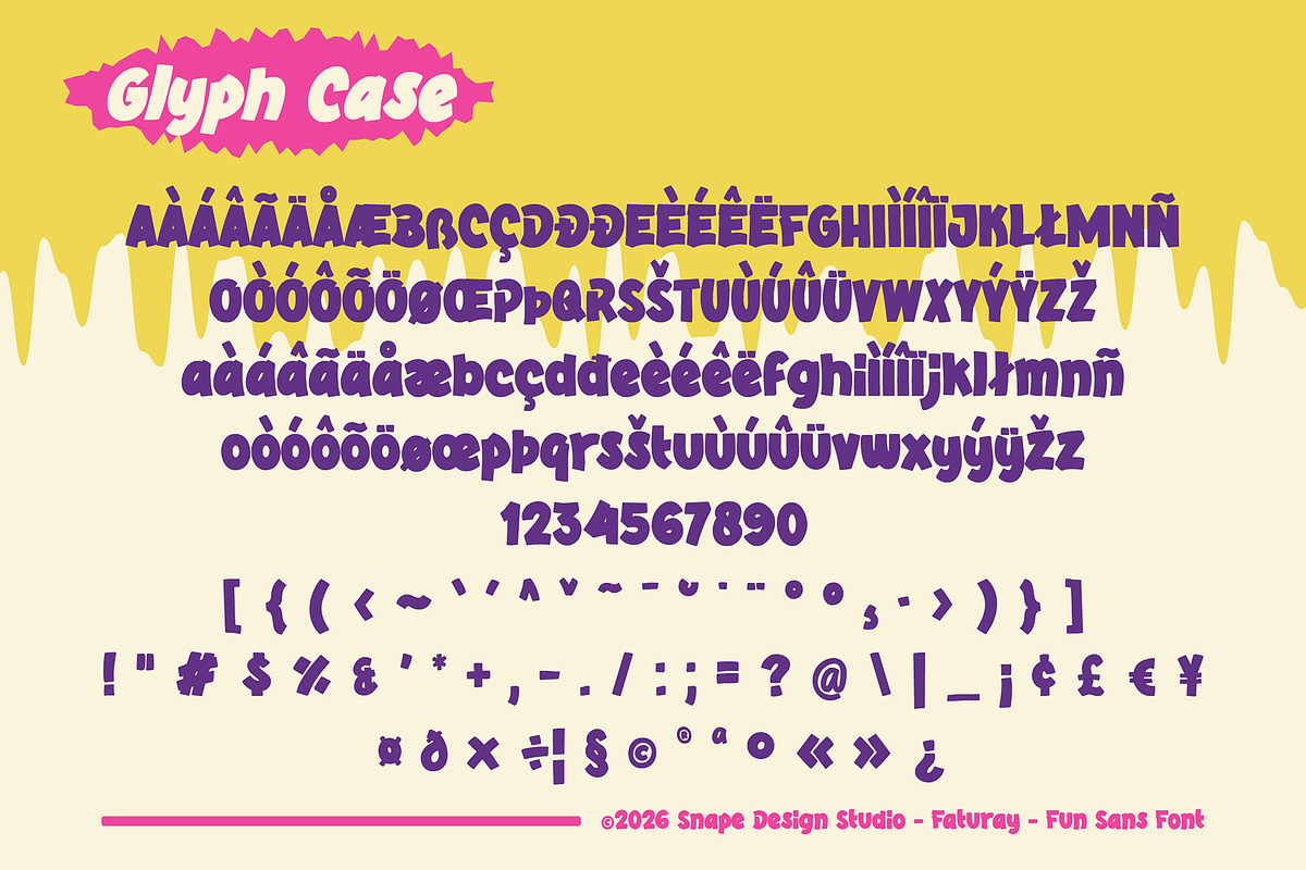 Faturay - Fun Sans Font, a Sans Serif Font by Snape Design Studio (Photo 5 of 12)