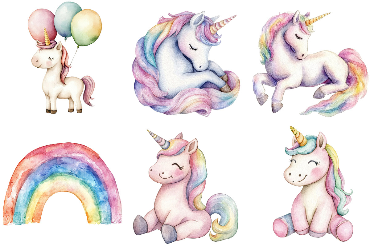 Unicorn Clipart, an Illustration by CitraGraphics (Photo 4 of 5)