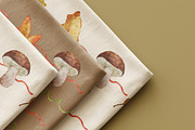 Autumn watercolor clipart set, a Seasonal Illustration by KlymchukArtworks (Thumbnail 4 of 13)